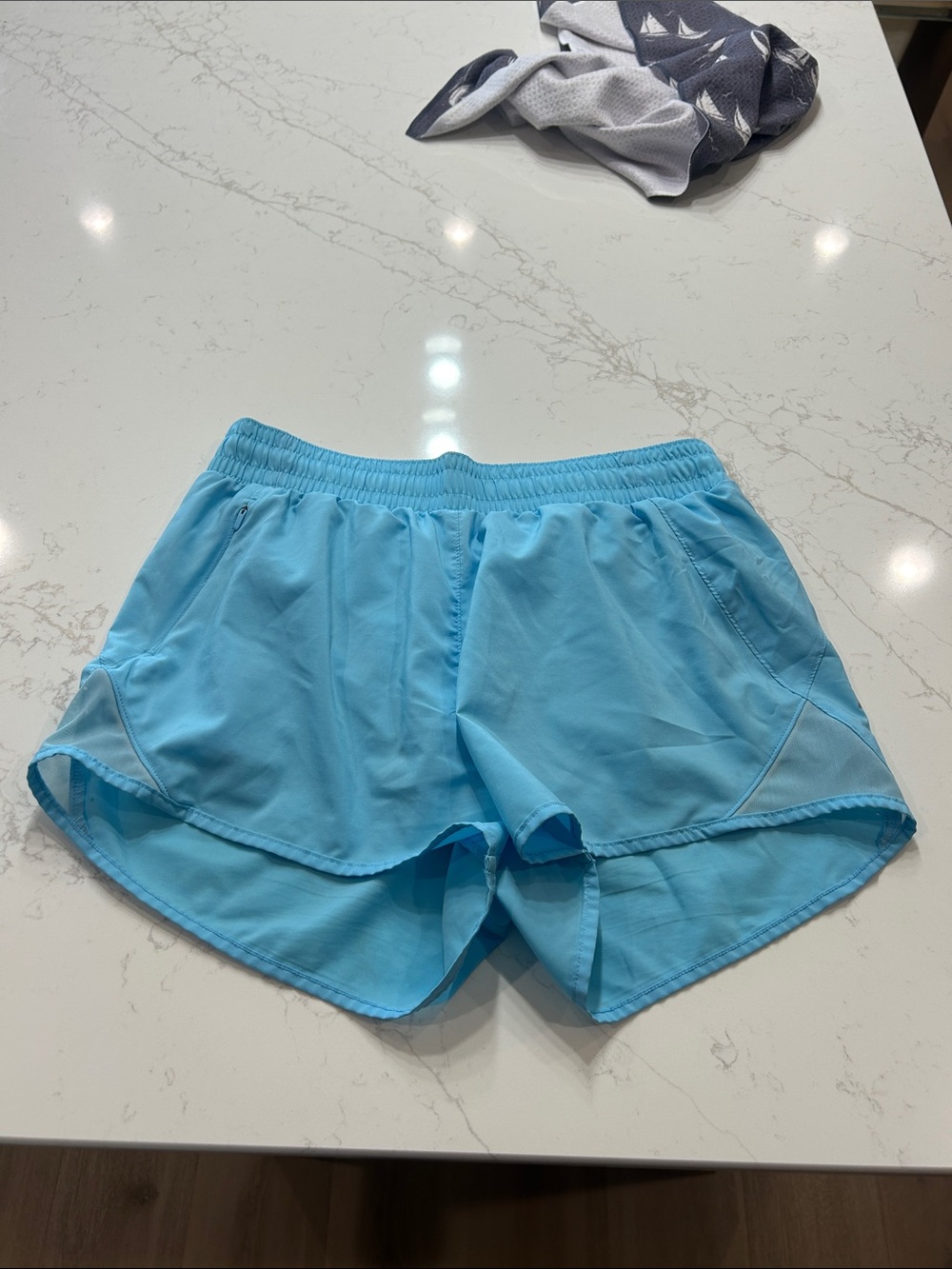 All in Motion Light Blue Running Shorts
